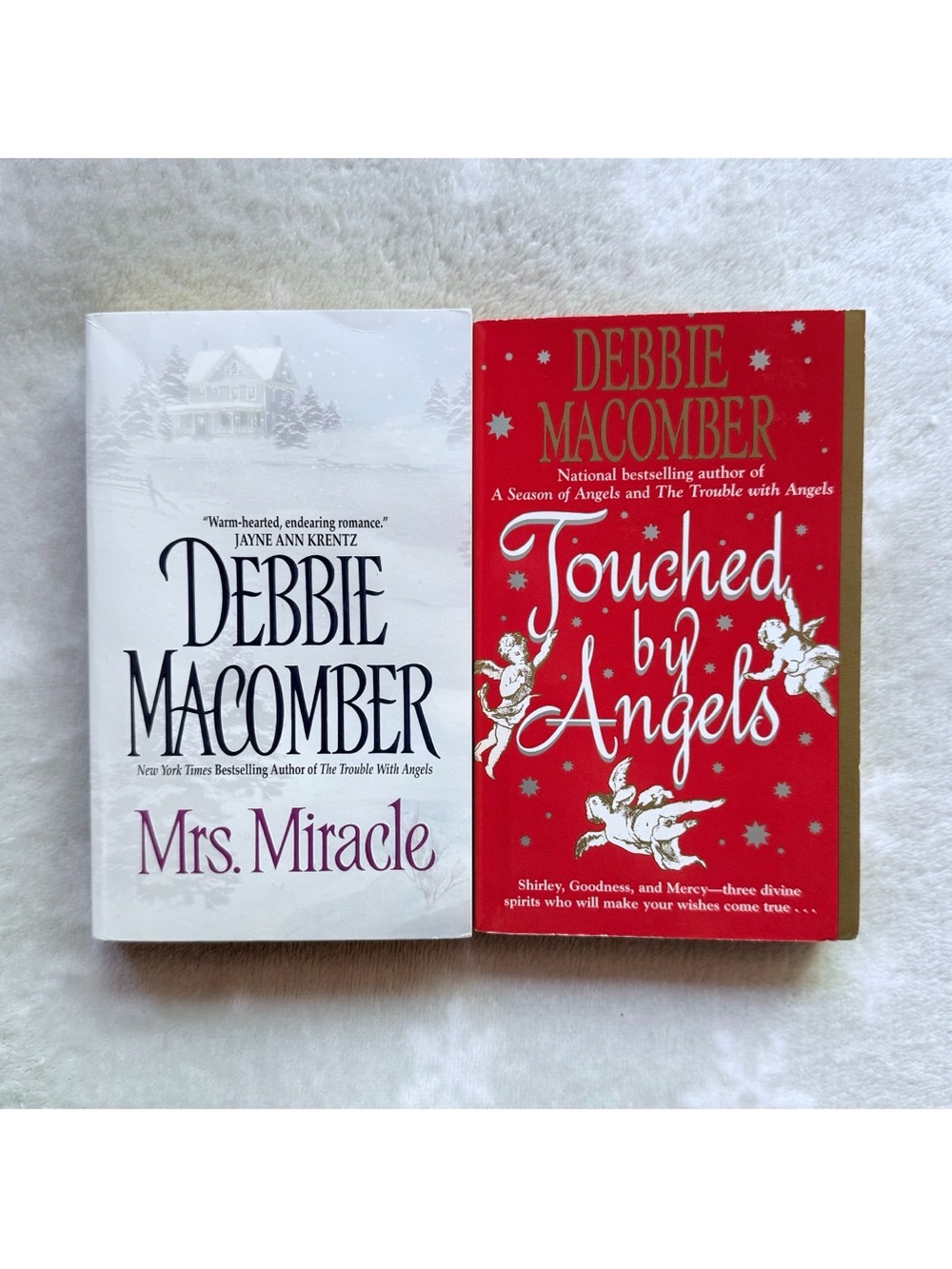 Debbie Macomber Paperback Book Set - Mrs. Christmas & Touch by Angels